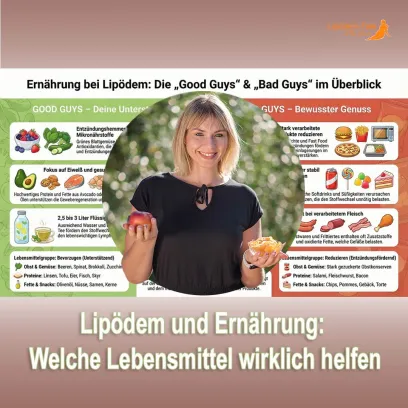 Lipödem und Ernährung: Welche Lebensmittel wirklich helfen